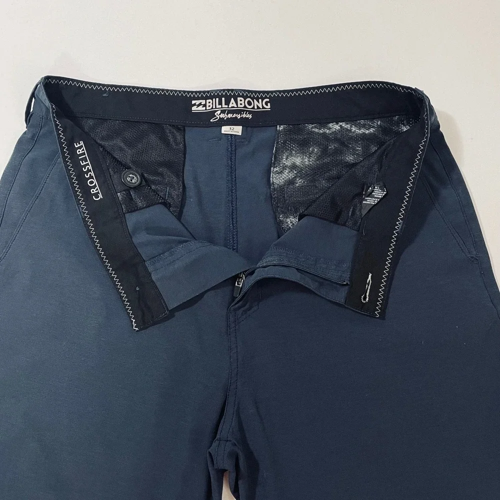 Billabong Submersibles Crossfire Hybrid Shorts Navy Blue Mens 32 Walkshorts
